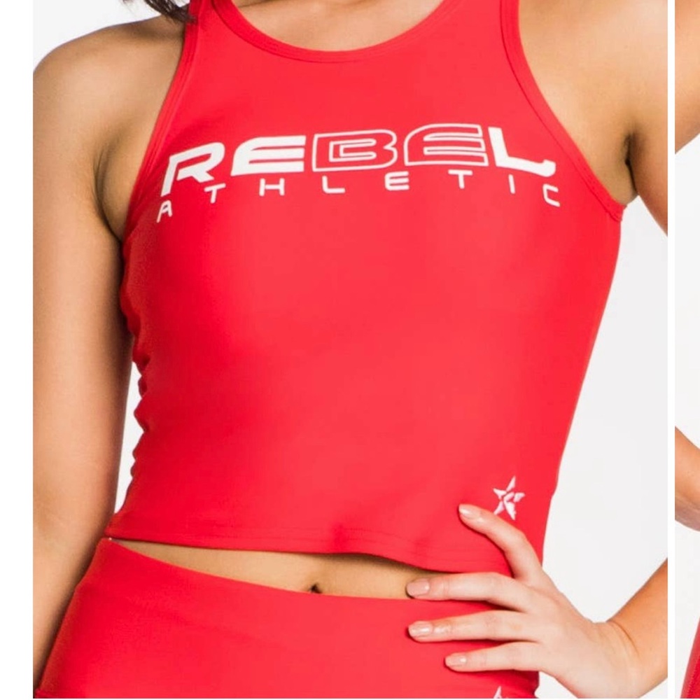 Red Crop TopRebel Athletics Miss America Collaboration